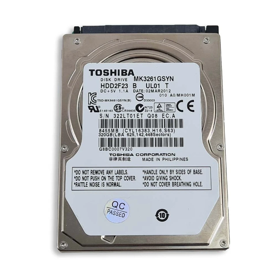 320GB SATA - II 2.5" 9.5mm 7200RPM 3Gb/s HDD - Image 1 of 1