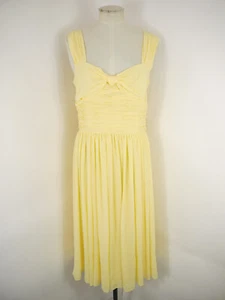 Vestido Polo Ralph Lauren Amarillo Midi Verano Sin Mangas Acanalado Talla 8 / UK 12 - Imagen 1 de 8