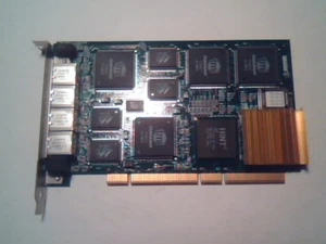 Quad Gigabit PCI-X Network Card Antares LA-4GC-F0101 Rev4 Tamarack TC9021 - Picture 1 of 9