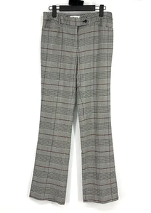 Calvin Klein Dress Pants Womens Size 0 Glen Plaid Modern Fit Straight Leg - Picture 1 of 9