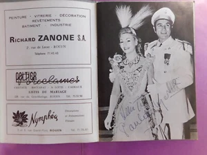 7 AUTOGRAPHES PAULETTE MERVAL BURTIN SADI BAZIN LINE MAY HARDEN VALMER LESTELLY - Picture 1 of 10