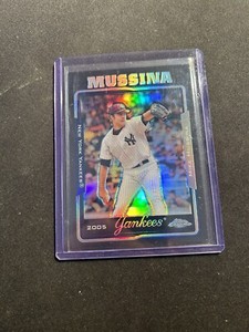 2005 TOPPS CHROME MIKE MUSSINA BLACK REFRACTOR /225 NEW YORK YANKEES #147