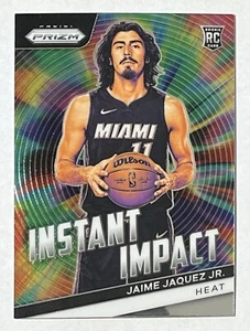 2023-24 Panini Prizm Jaime Jaquez Jr Instant Impact RC Miami Heat  - Picture 1 of 3