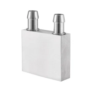 Wasserkühlblock Polierter Kühlkörper mit Düse für CPU Grafikkühler 40x40mm - Bild 1 von 3
