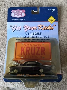 ROUTE 66 ILLINOIS 1967 CHEVELLE SS KRUZR PLATE READ DESCRIPTION FREE USA SHIP - Picture 1 of 1