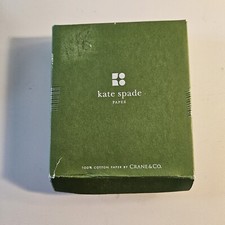 KATE SPADE Crane & Co 100% Cotton WORD PLACECARDS - 12 Folders  - Open Box NEW