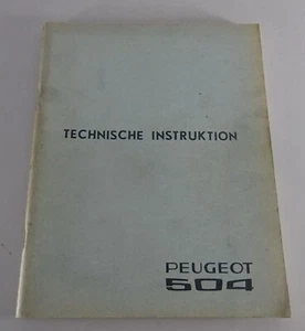 Datos Técnicos + Instrucciones Peugeot 504 Stand 09/1968 - Imagen 1 de 4