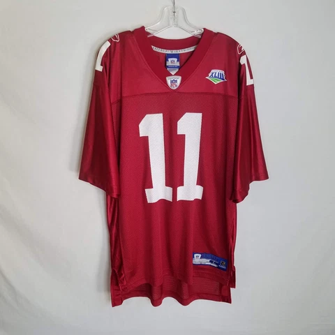 Reebok Mens Larry Fitzgerald Arizona Cardinals Football Jersey Size Large Cover