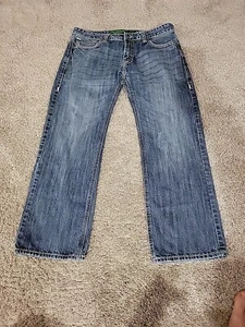 Rock And Roll Cowboy Jeans Mens 36x30 Blue Pistol Western Cowboy Straight Leg - Picture 1 of 14