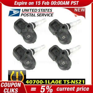 Set of 4 40700-1LA0E Tire Pressure Sensor TPMS PMV-C811 For Nissan Infinit F - Picture 1 of 11