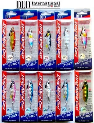 DUO DRAG METAL CAST JIG 20gr. Küste Jigging,JIG,Salzwasser Fischköder,Hard Bait - Bild 1 von 4