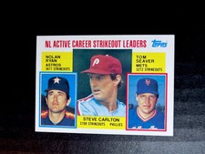 1984 Topps #707 Steve Carlton Nolan Ryan Tom Seaver