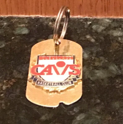 Cleveland Cavaliers￼ Basketball KeyChain  Dog Tag  Style NBA 1990s - Image 1 of 2