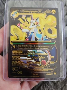 Shining Primarina Black Foil Fan Art Collector Pokemon Card Disarming Voice - Picture 1 of 4