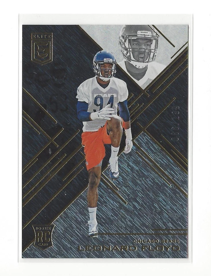 2016 DONRUSS ELITE BLACK RC LEONARD FLOYD #d 086/199 CHICAGO BEARS - Image 1 of 1