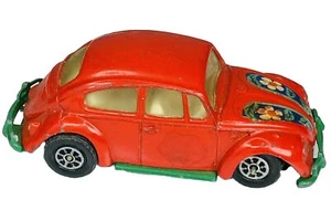 CORGI WHIZZWHEELS VOLKSWAGEN 1200 SALOON BUG BEETLE RED DIECAST 1960s - Picture 1 of 6