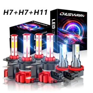 For 2012-2015 2016 2017 Hyundai Veloster -6x LED Headlight Hi/Lo+Fog Light Bulbs - Picture 1 of 18