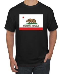 Camiseta para hombre con bandera del estado de California - Imagen 1 de 28