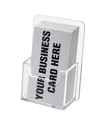 Portatarjetas de visita vertical exhibición de tarjetas de regalo de un solo bolsillo montaje en pared cantidad 6 Foto 1 de 4