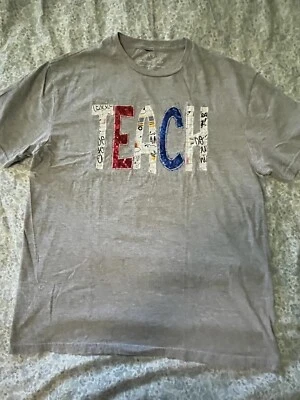 Camiseta manga corta Simply Southern Belle Teach Teacher NUEVA con lentejuelas Foto 1 de 3