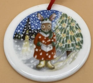 Vintage Royal Doulton Bunnykins Christmas Tree Ornament 1992 Bone China England - Picture 1 of 10