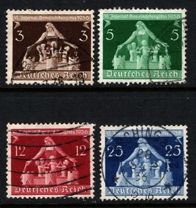 OPC 1936 Deutscher Gemeinderag Set Sc#473-6 Mi#617-20 gebraucht 46537 - Bild 1 von 2