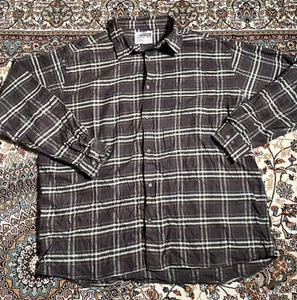 Mountain Khakis men's 2XL Brown Plaid Flannel Long Sleeve Button Up Shirt - Picture 1 of 16