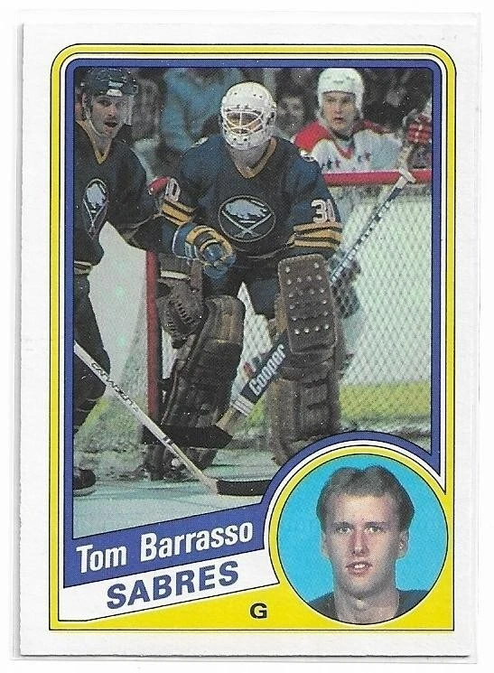 TOM BARRASSO 1984-85 OPC O-Pee-Chee ROOKIE card #18 Buffalo Sabres NR MT - Image 1 of 1