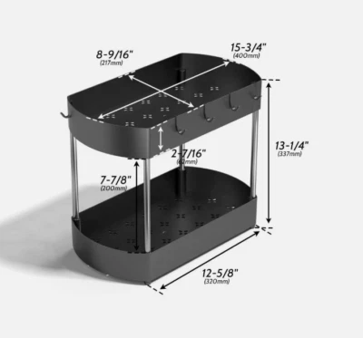 Under sink organizers and storage SKYSEN 2 Pack under the sink organizer unde... - Image 1 of 4