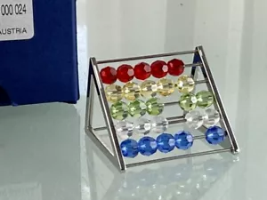Swarovski Figure 692829 Abacus 3.1 cm. With Box & Certificate - Top Condition - Picture 1 of 3