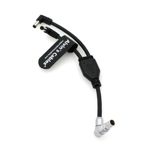 Power Cable for Z CAM E2 Flagship Rotatable 2 Pin Male to Dual Right Angle DC - Picture 1 of 7
