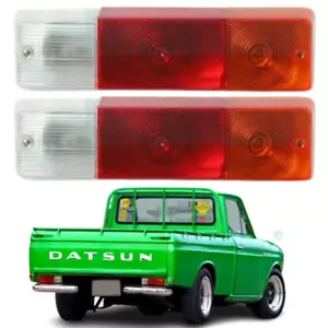 Pair Tail Lights Pickup Truck Fit For 65-73 NISSAN DATSUN 520 521 J13 New - Picture 1 of 8