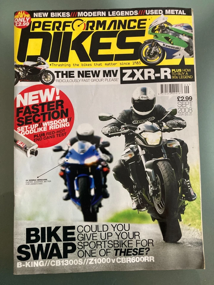Performance Bikes Magazine September 2008 - Image 1 of 1