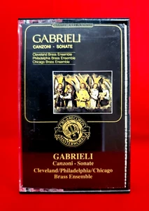 Giovanni Gabrieli Canzoni Sonate Cassette 1983 CBS Masterworks - Picture 1 of 8