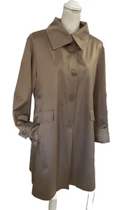 Gabardina impermeable forrada SB Fleet Street tostada talla M para mujer - Imagen 1 de 17