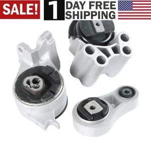 Set of 3 Engine Motor & Trans Mount For 10-12 Ford Fusion 07-12 Lincoln MKZ 3.5L - Picture 1 of 18