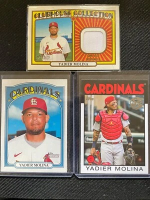 3 Yadier Molina 2021 Topps Cards - Image 1 of 2