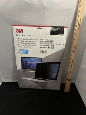 New! Sealed! 3M Black Privacy Filter PFNAP007 w/COMPLY | MacBook Pro 13 2016++ - Image 1 of 4