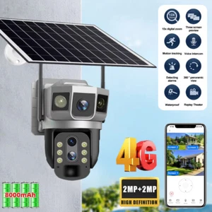 Cámara de Vigilancia 4K 4G Doble Lente PTZ con Panel Solar Batería IP66 Cámara Solar DE - Imagen 1 de 18