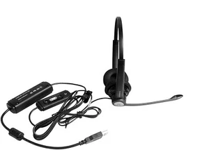 Plantronics HW121N-USB/A Entera Binaurales Headset + USB-Anschluss ( 81965-03 ) - Bild 1 von 3