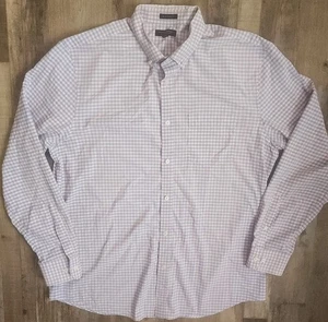 Banana Republic Shirt Mens XL Purple Slim Flex Fit Tech Stretch Cotton Check  - Picture 1 of 8