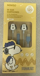 Peanuts Miniso In-Ear Earphones NEW - Picture 1 of 2