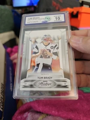 TOM BRADY - 2009 Playoff Prestige Football #57 - NEW ENGLAND PATRIOTS CCG 10 - Image 1 of 2