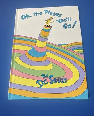 Oh, The Places You'll Go! - Hardcover By Dr.Seuss - 1st Edition, 1st Print. - Image 1 of 4