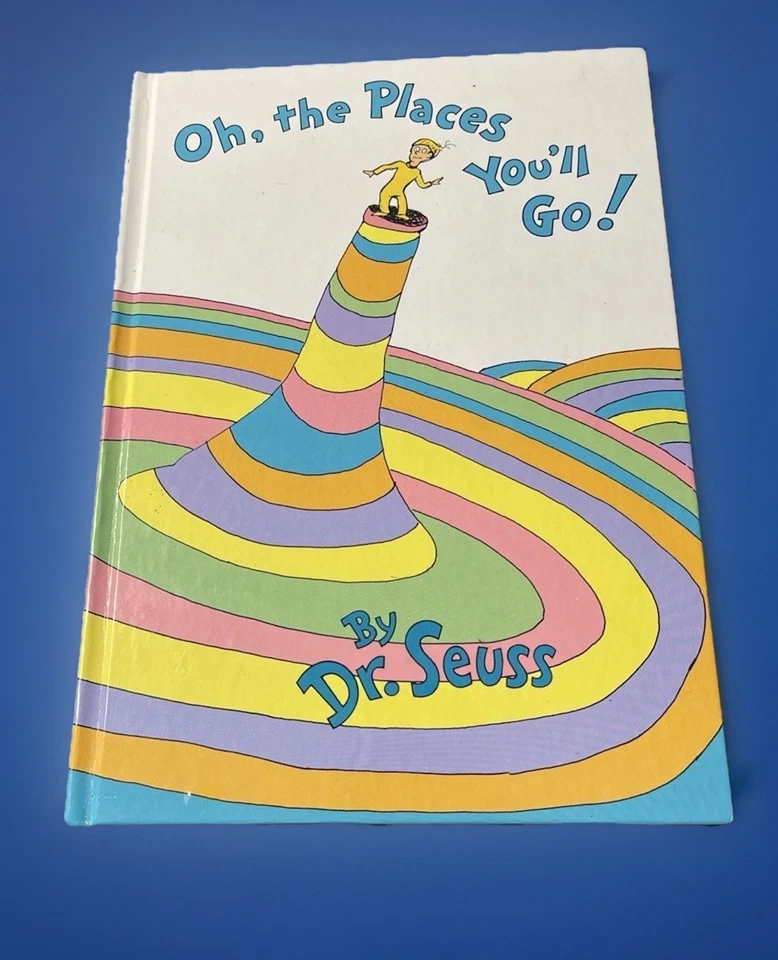 Oh, The Places You'll Go! - Hardcover By Dr.Seuss - 1st Edition, 1st Print. - Image 1 of 4