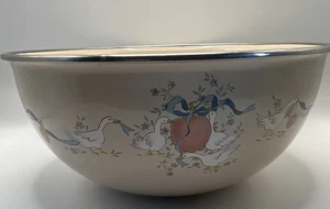 Marmelade Gans Ente Emaillegeschirr Rühren Servierschüssel 8 1/2" Country Cottagecore - Bild 1 von 6