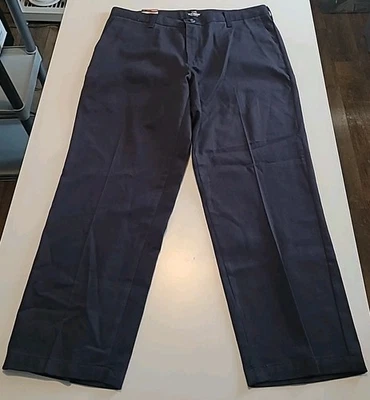 PANTALONES DELANTEROS PLANOS 38x30 azul marino nuevos con etiquetas LEE ajuste relajado resistente a manchas y arrugas  Foto 1 de 4