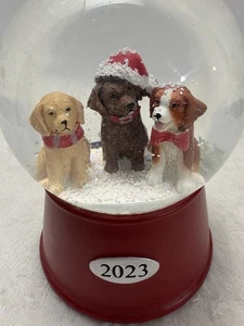 2023 TARGET WONDER SHOP Natale Vacanze Cane Cucciolo Musicale Globo Neve - Foto 1 di 6