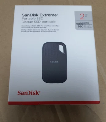 SANDISK Extreme Portable External SSD - 2 TB, Black - Image 1 of 3
