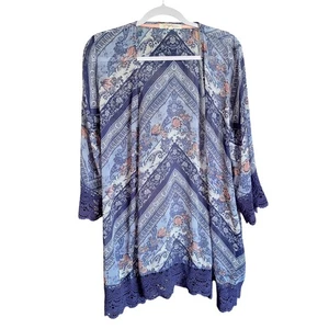 Rewind Womens Cover Up Cardigan Sheer Gypsy Hippie Whimsigoth Fairy Large - Picture 1 of 10